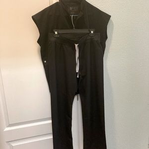 Figs scrubs set small black